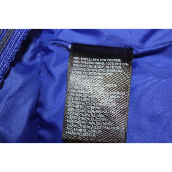 Womens THE NORTH FACE 550 DOWN HOODED QUILTED PUFFER GRAY PURPLE Coat Destiny XS - Picture 13 of 14